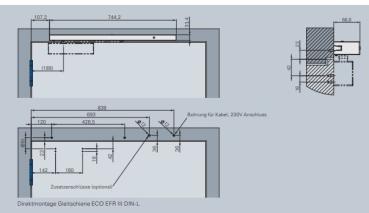 ECO Gleitschiene EFR III BS - Edelstahl